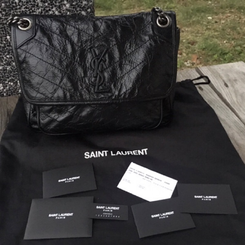 二手 YSL Niki 黑色 中