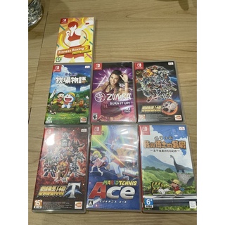 Switch多啦a夢牧場物語、Zumba、超級機器人大戰、瑪利歐網球、蠟筆小新我與博士的暑假Fitness Boxing