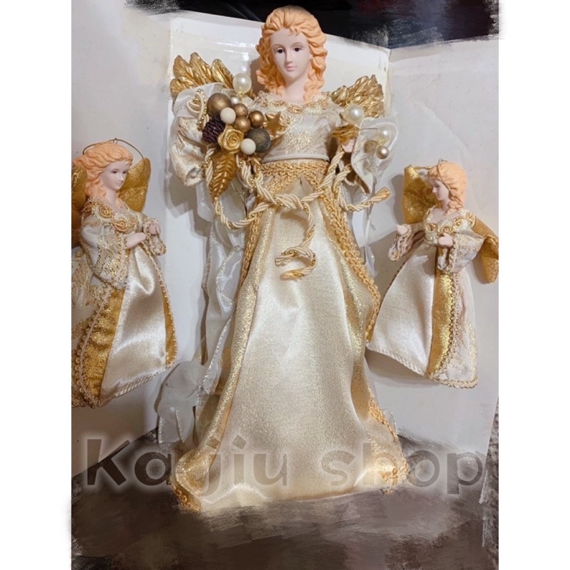 歐美陶瓷洋娃娃 關懷天使 金蔥蕾絲設計 永久典藏 擺飾 絕版 裝飾 精緻陶瓷 收藏史迪奇公仔 星際寶貝 擺飾 陶瓷