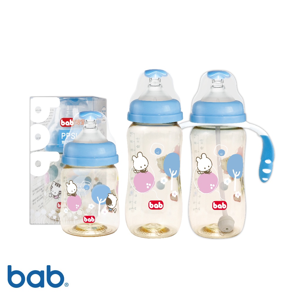 bab培寶 PPSU奶瓶寬口徑(160ml/160ml2入/330ml/手把吸管330ml)