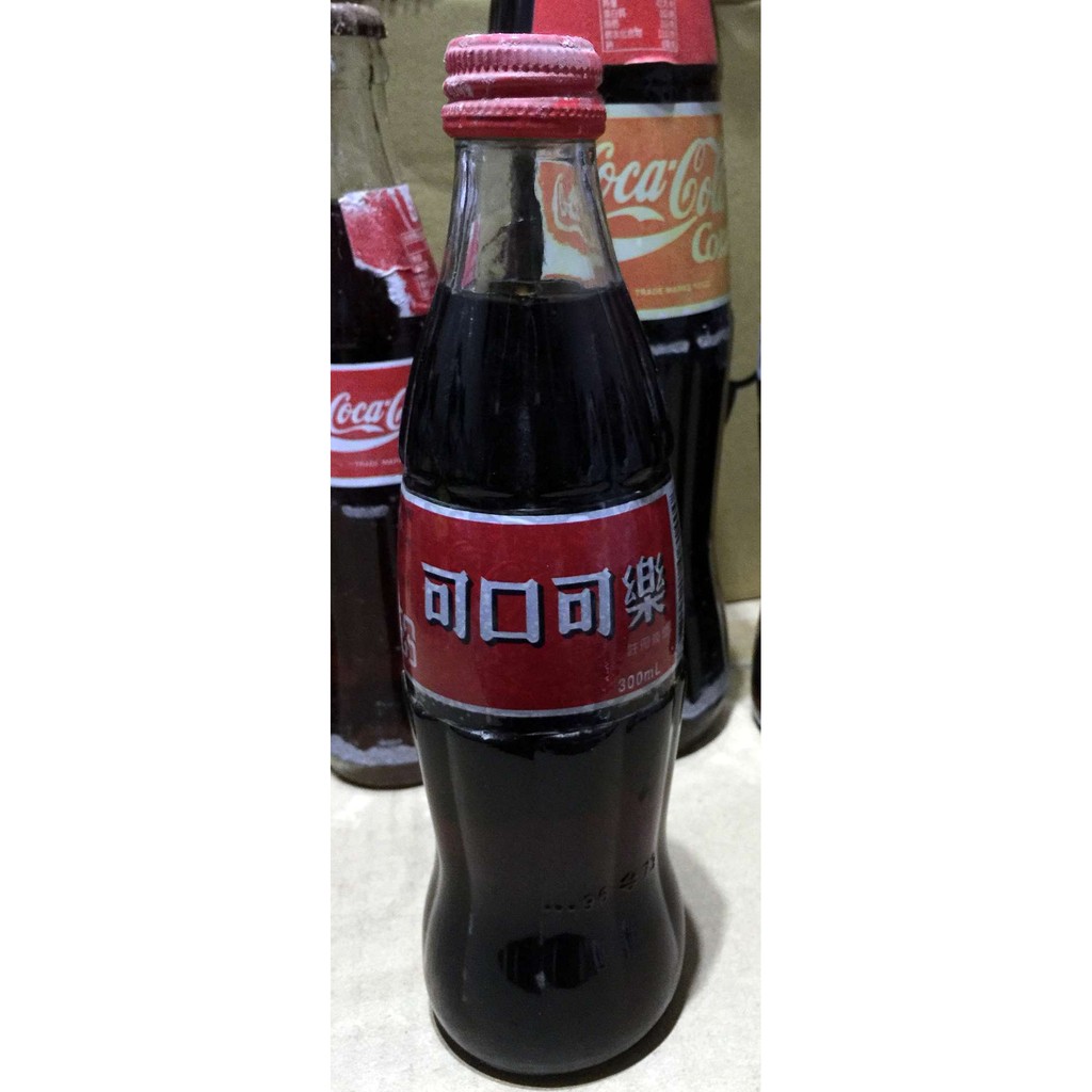 COCA COLA 可口可樂 300ml 旋轉瓶蓋 玻璃瓶 / 台灣 絕版