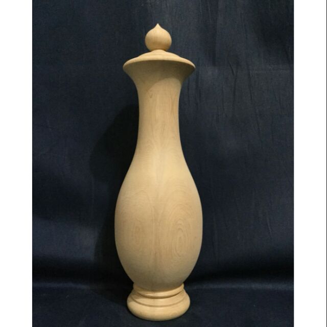台灣檜木水瓶聚寶盆（紅檜）(寬.5cm高26cm）