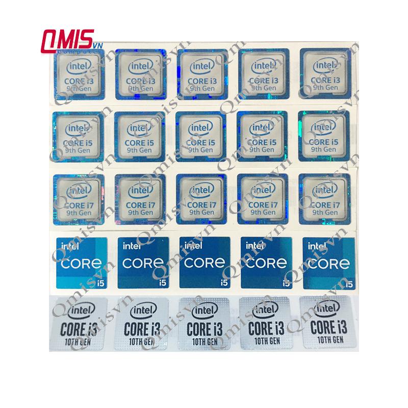 01 英特爾酷睿 LOGO 郵票 I3 I5 I7 I9 第 8 代 9 10 11 12 13 代 8 代 9 代 1