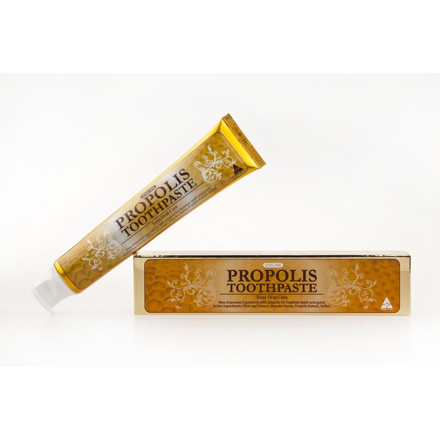 ＊╮e'Best╭＊澳洲 Sinicare Propolis Toothpaste Gold 金裝麥蘆卡蜂膠牙膏120g