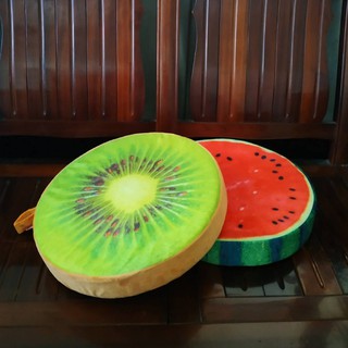 水果切面仿真坐墊 靠枕 枕套可拆洗設計 創意3D水果沙發毛絨靠墊 沙發坐墊 椅子坐墊