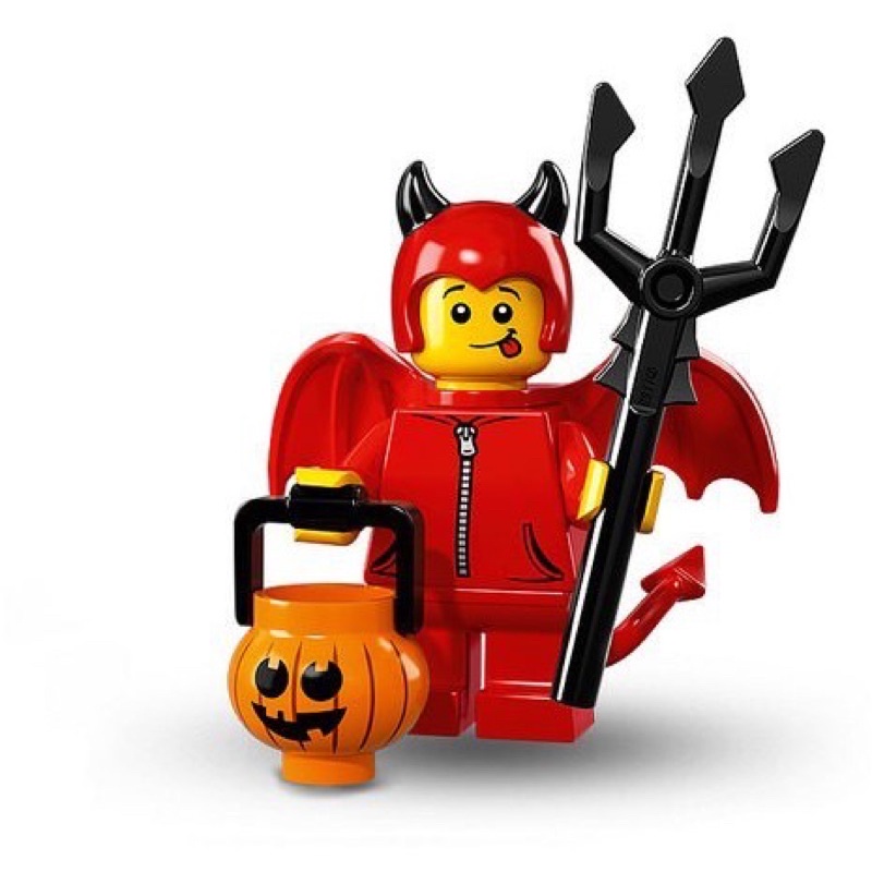 《安納金小站》 樂高 LEGO 71013 4號 可愛 小惡魔 南瓜燈籠 三叉戟 第16代 人偶包 全新 人偶 抽抽樂