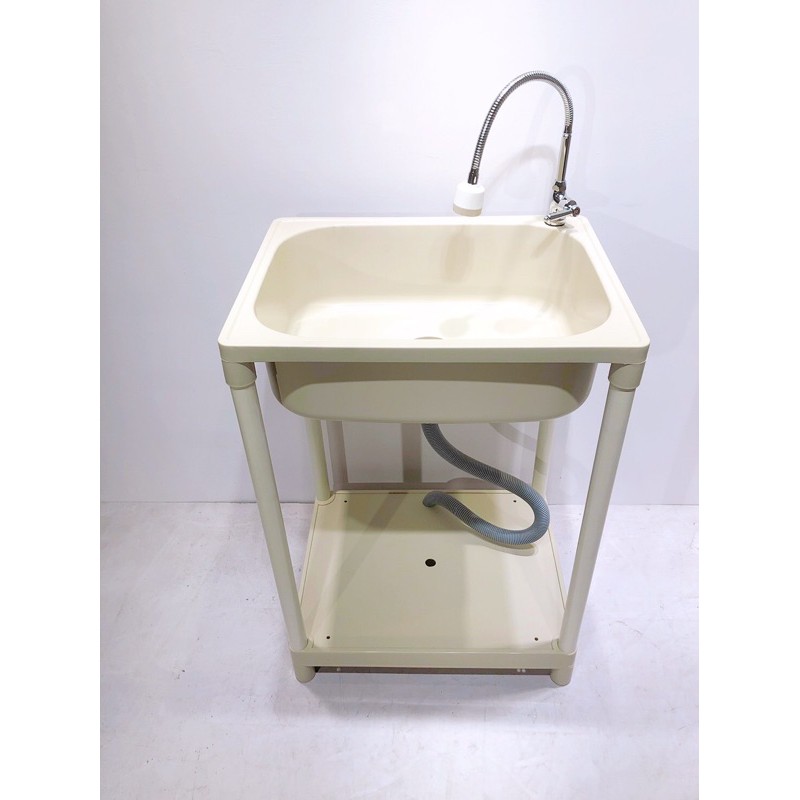 全新塑鋼水槽加軟管龍頭附洗衣板水槽洗手台洗衣槽 蝦皮購物