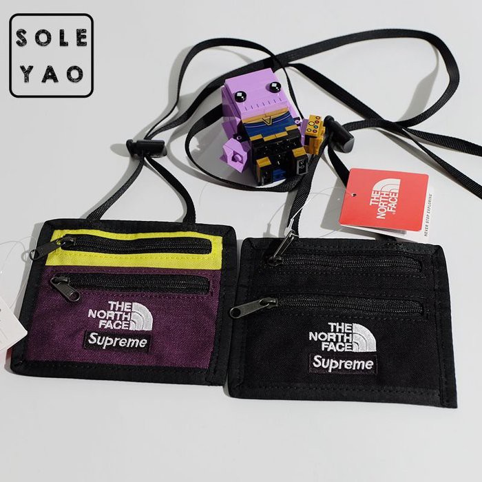 supreme north face travel wallet