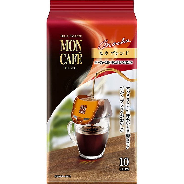 【東洋果子店】《咖啡》片岡 MON濾掛咖啡-摩卡80g(紅) (新包裝) ．4901305211411．日本原裝進口