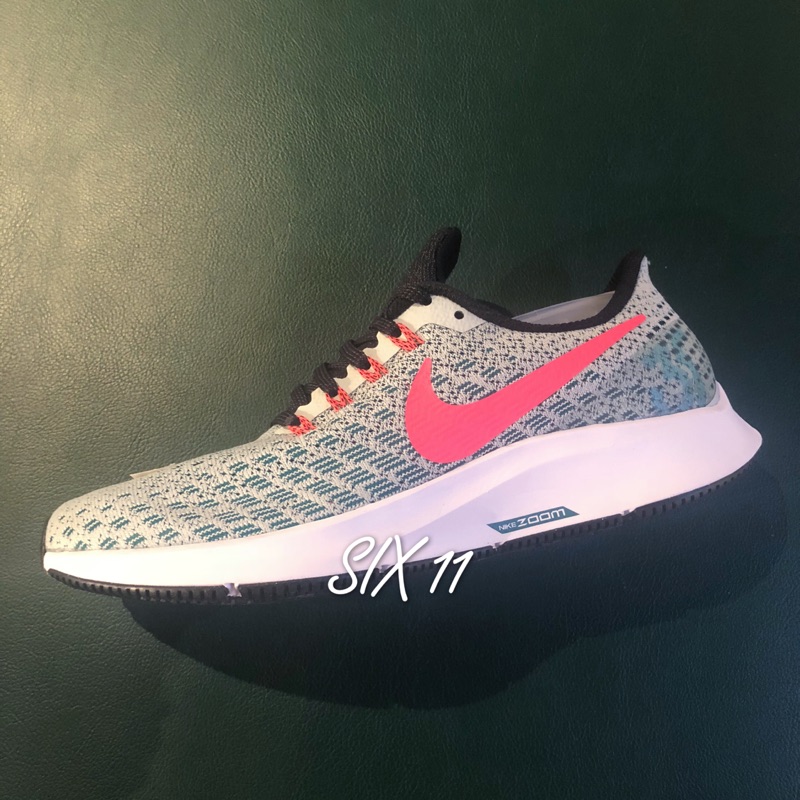 @SIX@NIKE WMNS AIR ZOOM PEGASUS 35 綠 橘 慢跑鞋 氣墊 女鞋 942855-009