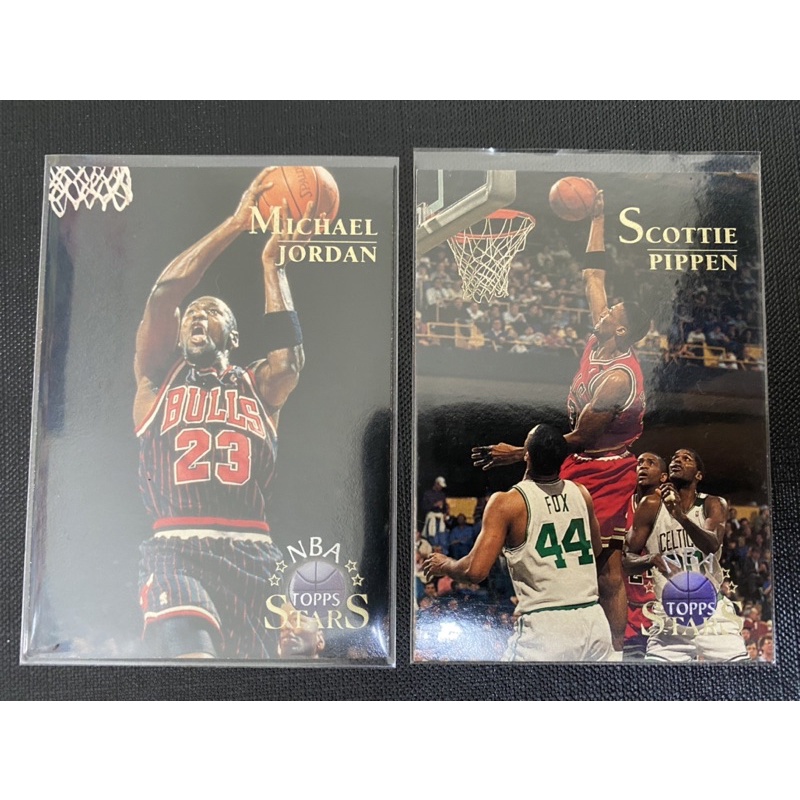 Topps Stars 1996 Micheal Jordan &amp; Pippen 球員卡 (兩張合售）