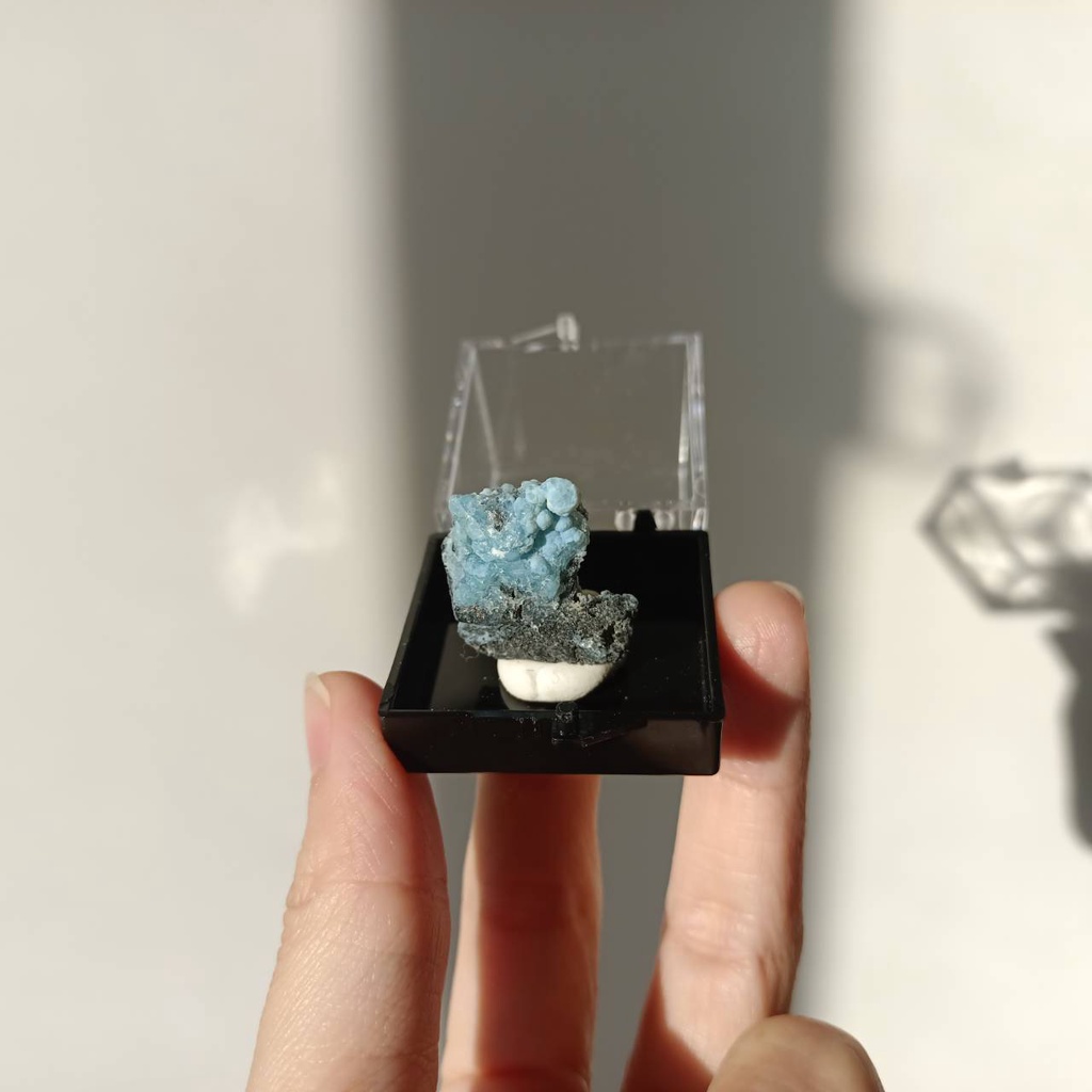 能量星球✳三水鋁石 Gibbsite │礦標系列 水藍色