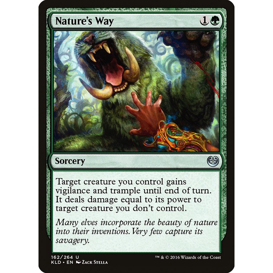 MTG 魔法風雲會 卡拉德許 #162 [閃U] 自然之道 Nature's Way