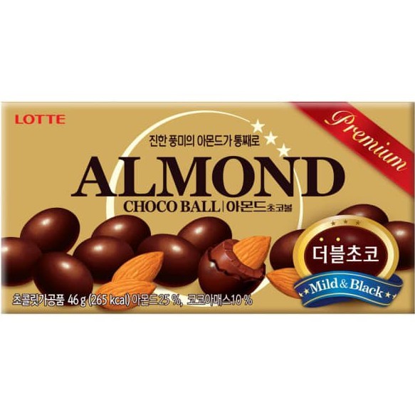 🔥現貨🔥 韓國Lotte 樂天 杏仁巧克力 (46g) 巧克力 杏仁 堅果巧克力