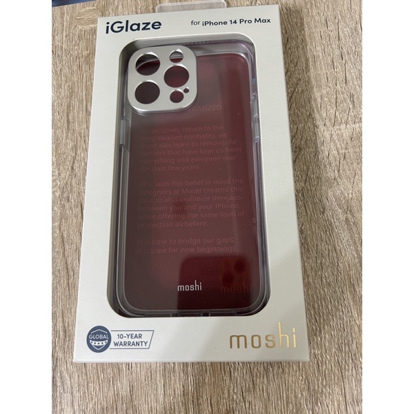 全新Moshi iPhone 14 pro max 手機殼 透明 有鏡頭保護