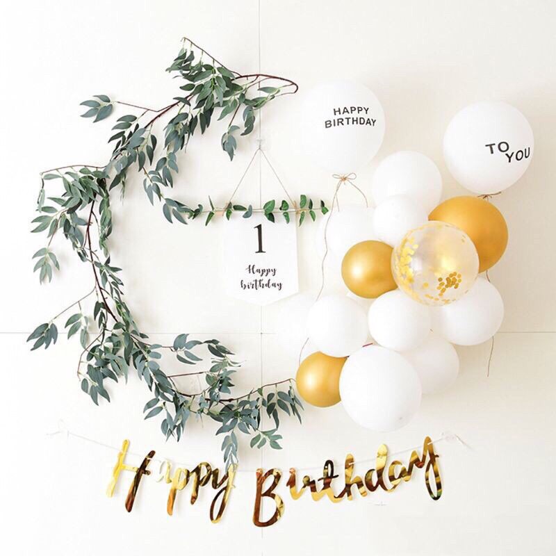 文青風森林系生日背景牆生日佈置套餐超值 蝦皮購物