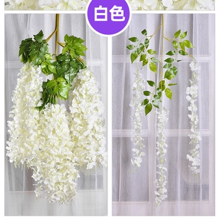 大陸現貨 仿真紫藤花假花紫蘿蘭室內婚慶弔頂裝飾屋頂藤條塑料花藤蔓 因尺寸原因下標務必選宅配 蝦皮購物