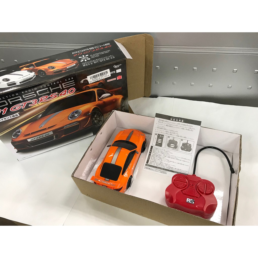 Toreba 日本空運 正版景品 911 GT 3Rs4.0 porsche 跑車 模型 遙控車 橘色