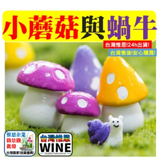 WINE台灣惟恩 微景觀 小蘑菇 蘑菇 香菇 房子 屋子 多肉 水族 蝸牛