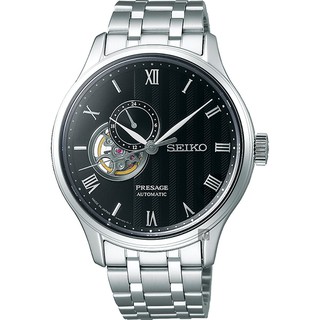 ∣聊聊可議∣SEIKO 精工 Presage 開芯羅馬小鏤空機械錶-41.8mm 4R39-00W0D/SSA377J1