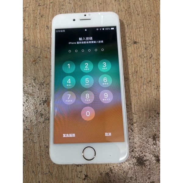 iPhone 6s 螢幕4.7吋ID鎖密碼鎖密碼鎖零件機出售螢幕可以觸控為差故障無法充電