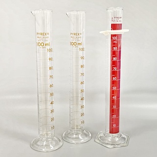 庫存出清 PYREX玻璃量筒 進口玻璃量筒 玻璃量杯 玻璃燒杯 具嘴 量杯 (滿100元不含運價才有出貨)