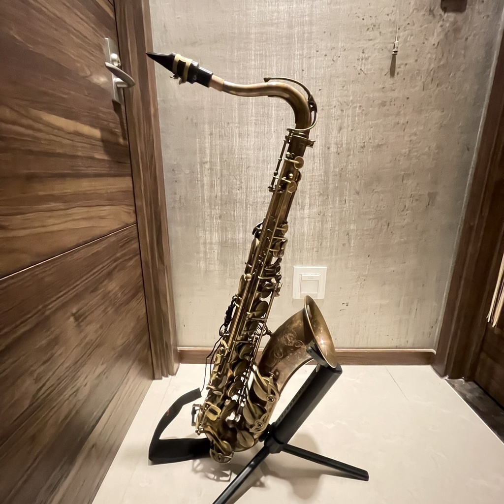 華罡C&amp;T 次中音復古裸銅薩克斯風 T-739UN Tenor Sax T739UN 二手九成新