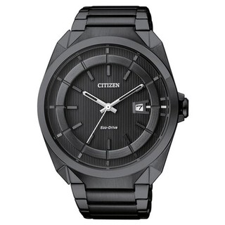 【金台鐘錶】CITIZEN 星辰 光動能腕錶 簡約時尚(男錶) 43mm IP黑 AW1015-53E