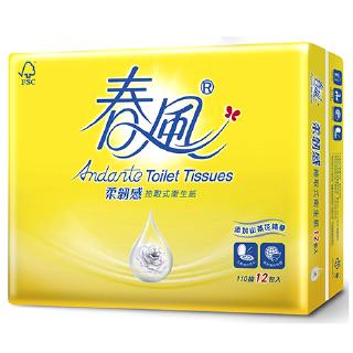 春風 山茶花精華柔韌感抽取式衛生紙(110抽X12包)[大買家]