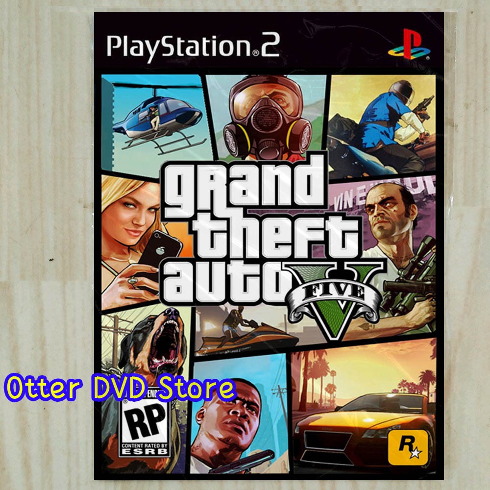 Ps2 PS 2 Grand 防盜汽車 5 GTA 5 GTA V 遊戲膠帶