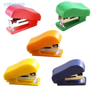 COLO ❤~ 迷你訂書機 10# 訂書釘 12 張容量桌面訂書機標準訂書釘隨裝訂器去除劑顏色隨機