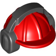 【樂高大補帖】LEGO 樂高 紅色 頭戴式耳罩 工人帽 施工帽 工地 帽子【18899pb01/60200/60098】