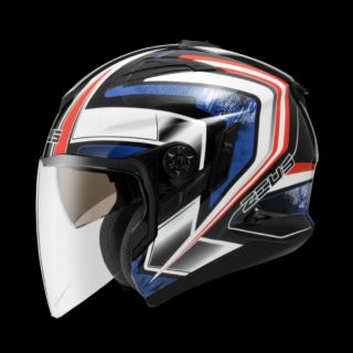☆宥鈞機車騎士精品☆ZEUS ZS-613B彩繪款9合1多功能帽AJ6亮面黑/藍色 半罩_全罩不包含面具活動送防摔手套