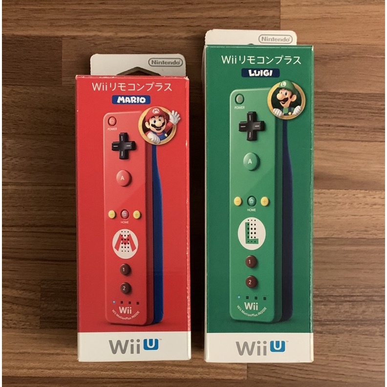 Wii 原廠盒裝 限定款 瑪利歐 路易吉 內建強化器 控制器 搖桿 手把 右手把 原廠週邊 正版配件 任天堂