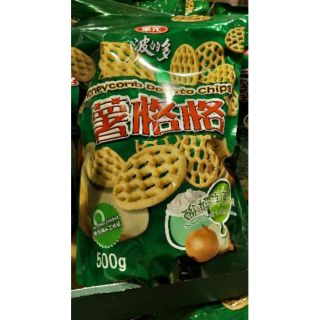 好市多代購-特1124-華元薯格格酸奶洋蔥口味500克--1單限3包