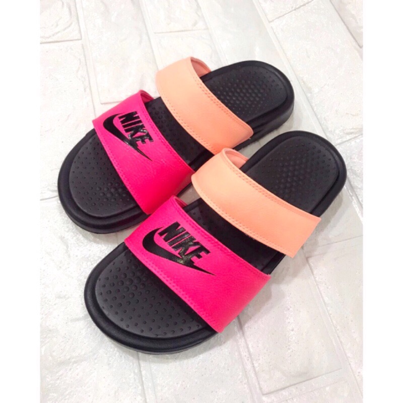 保證正品 ✨ nike benassi duo ultra slide 女 拖鞋 黑桃紅