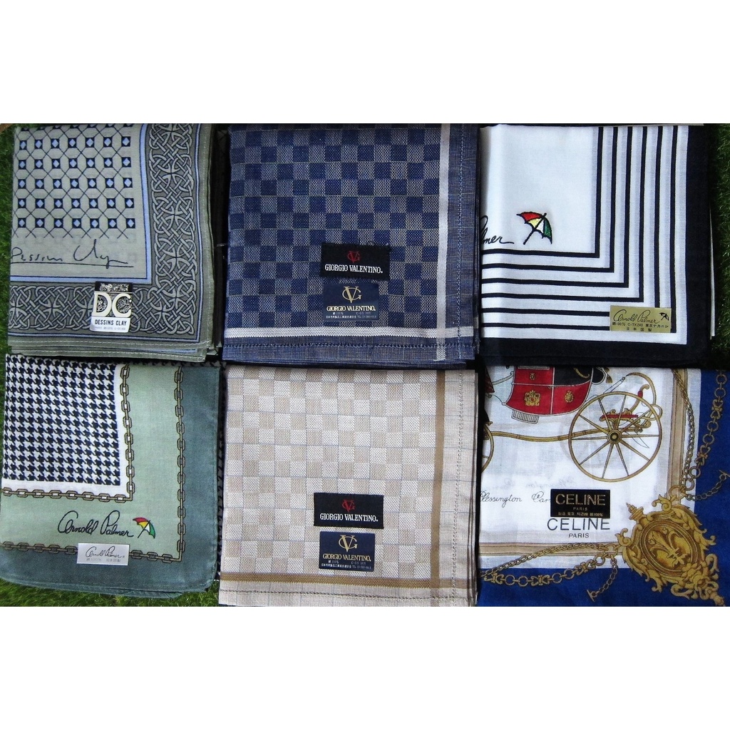 日本名牌手帕 BURBERRY/CLINE/clrndd palmer 綿100% 日本製 領巾/男性紳士頂級中性手帕