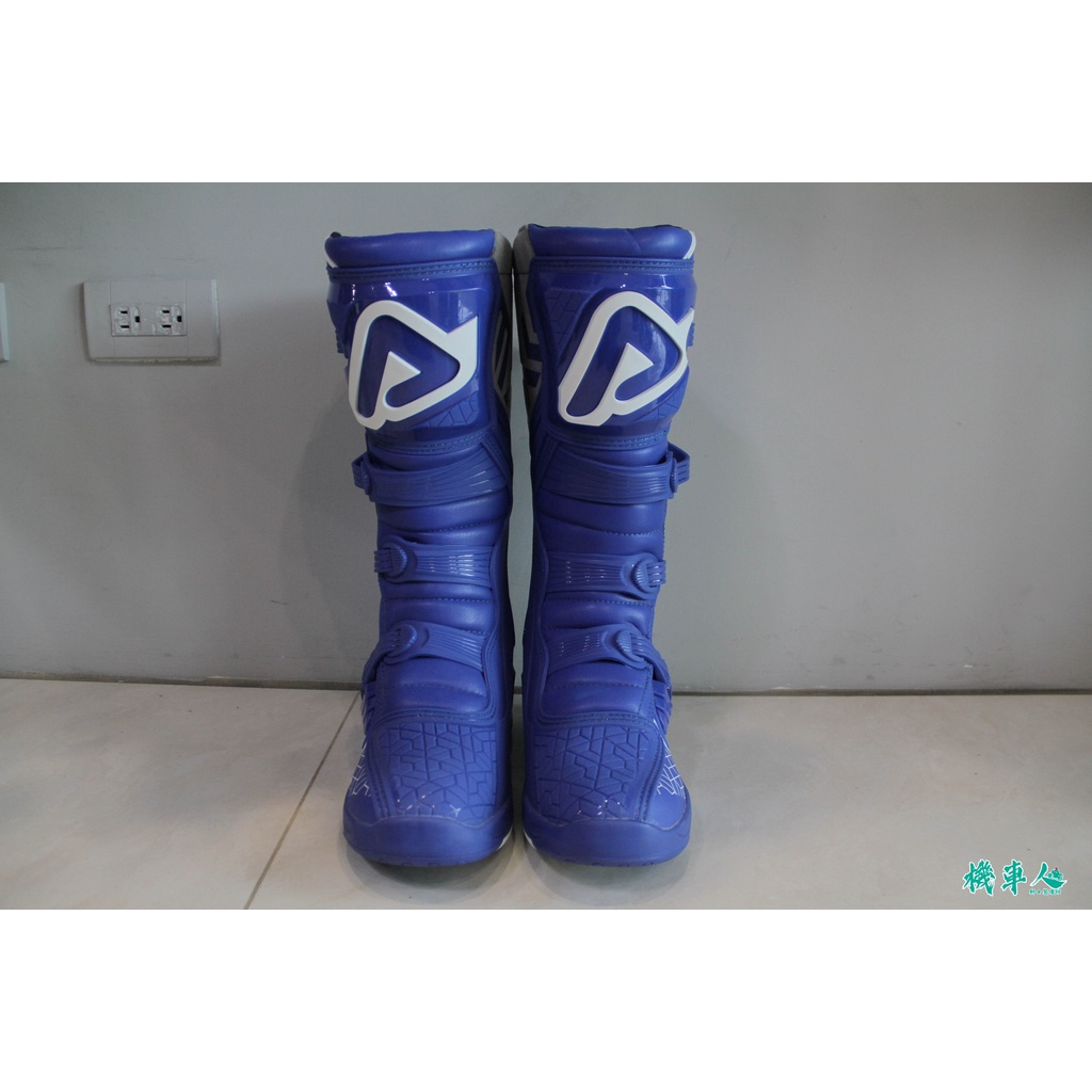 【機車人】ACERBIS X-TEAM 越野車靴(藍白配色)｜滑胎車靴｜林道車靴｜義大利品牌