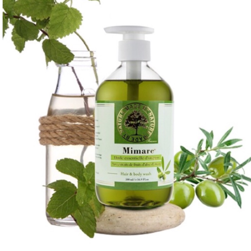 （免運）法國 Mimare 橄欖精油清潔凝露（2入）/500ml