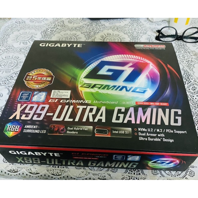 Gigabyte技嘉 X99 Ultra Gaming 主機板（二手 9成新）