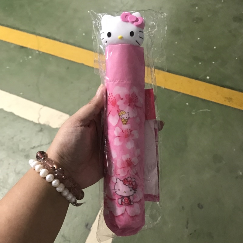 現貨 日本🇯🇵購入 正版Hello kitty抗UV折疊雨傘 櫻花
