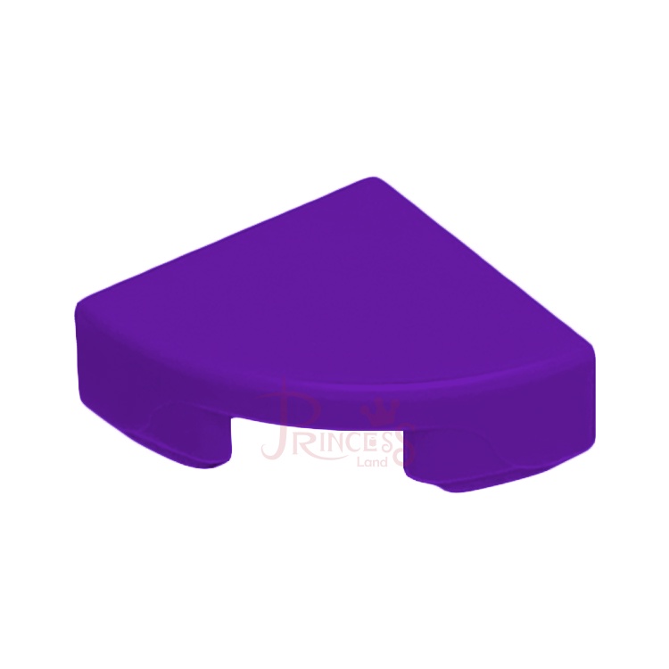 公主樂糕殿 LEGO 樂高 25269 深紫色 1X1 4分之1 弧 平磚