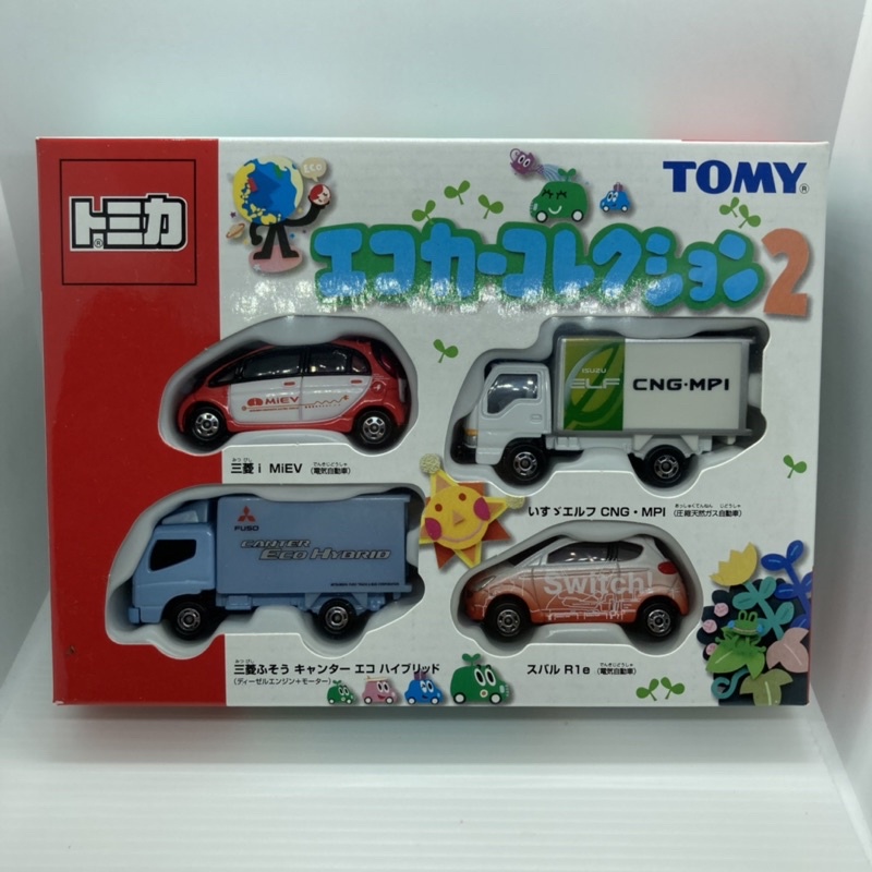 Tomica 能源 2 貨車 三菱 I elf R1e 套組 盒組 set