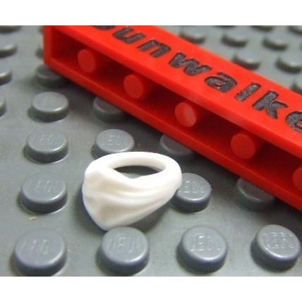 【積木2010】樂高 LEGO 白色 忍者 面罩 / 口罩巾 (White)(15619)