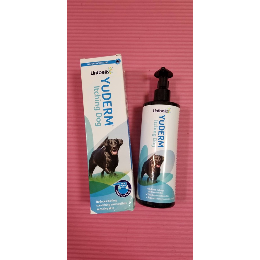 【現貨出清 】英國 YuDERM itching dog 優美登藍油搔癢犬用魚油500ml/罐