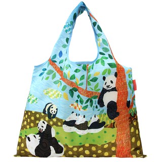 d1choice精選商品館 日本 Prairie Dog 設計包/環保袋/購物袋/手提袋 - 貓熊的午後