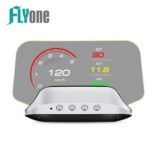 FLYone C3 標準版 OBD2/GPS 雙系統多功能汽車抬頭顯示器 升級 帶開關OBD線
