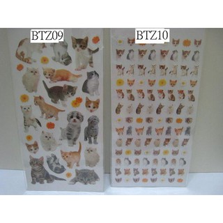 小花的店 BTZ09-10 貓貼紙/可愛貓貼紙/萌貓貼紙