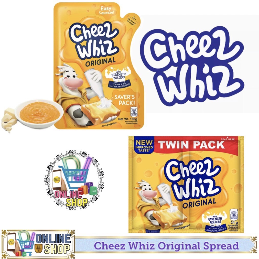 限量 Cheez Whiz ORIGINAL Spread Stand Up Pouch芝士醬 獨立包裝105g&24g 蝦皮購物