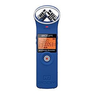 ~北國的店~日本原裝~全新ZOOM H1 錄音筆 限量藍色版 水貨平輸 傳真專業錄音筆 handy recorder